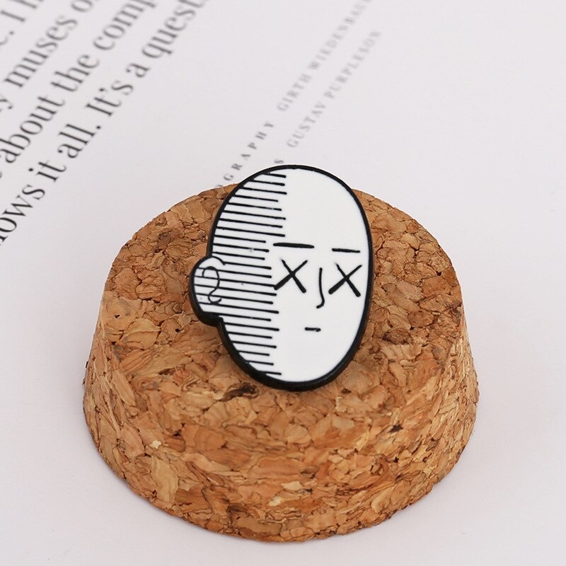 Pin cài áo manga anime One Punch Man thánh 1 đấm Saitama - GC491