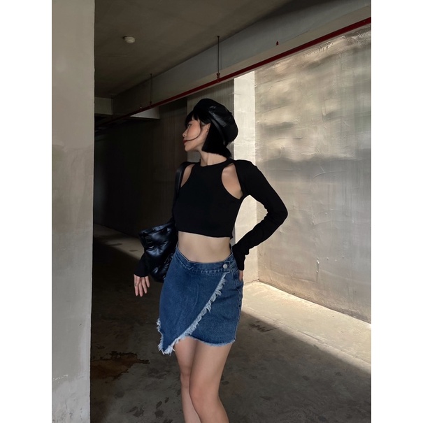 Chân váy tà lệch (ảnh shop chụp)