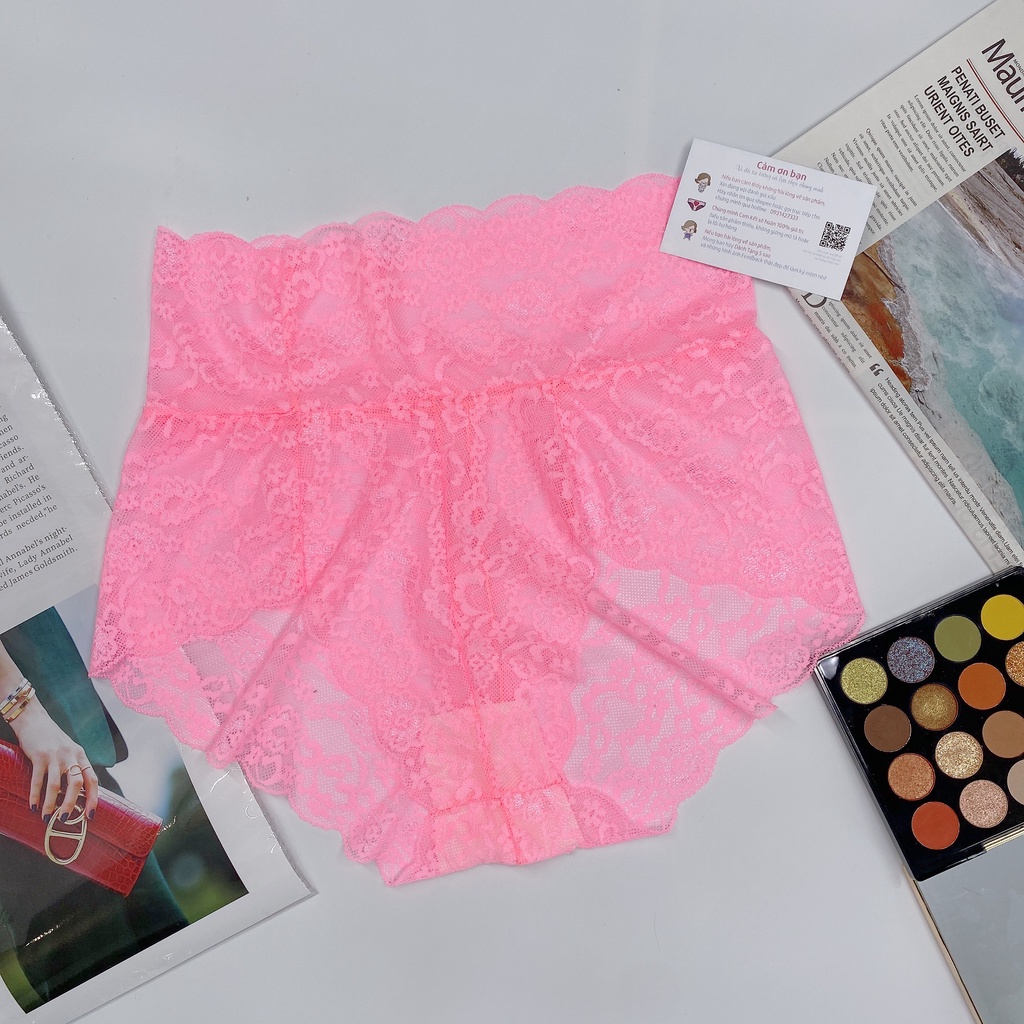 Quần Lót Nữ big size Ren Gen bụng Mỏng Thoáng Khí Cạp Cao Lót lưới Sexy Quần Lót ren cao cấp mềm mại chip thiết kế sexy | BigBuy360 - bigbuy360.vn