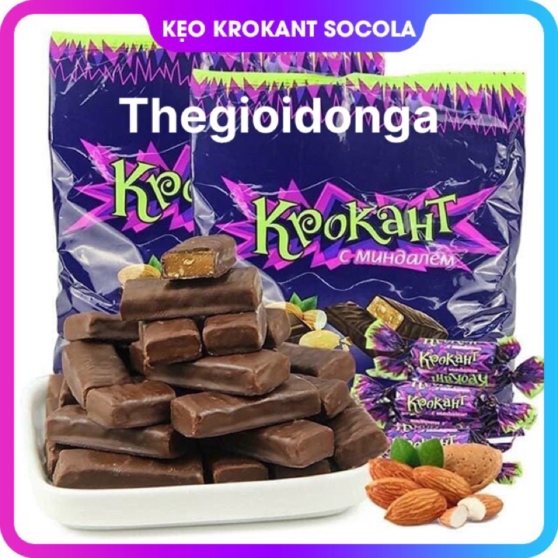 Kẹo socola hạnh nhân tím 500gr Nga