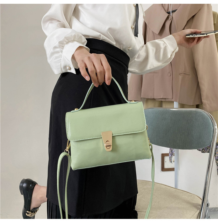 JASMIN NOIR PU Leather Women's Handbag Fashion Simple Sling Bag Small Flap Tote