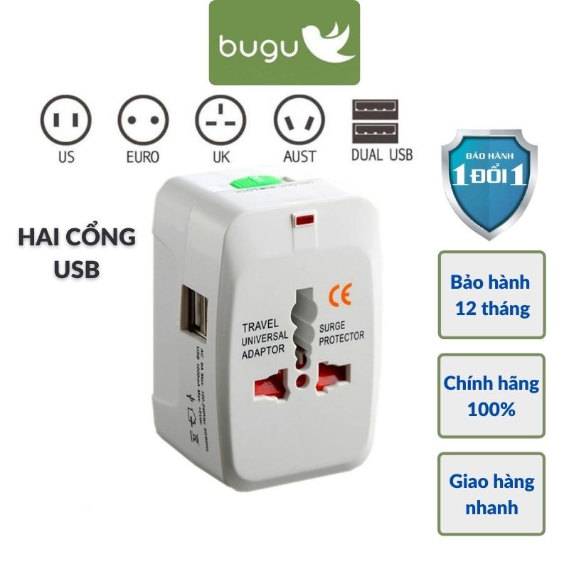 Ổ Cắm Du Lịch Đa Năng Thông Minh Phích Cắm Chuyển Đổi Bugu HHT931