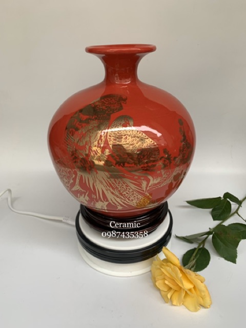 Bình hút lộc vẽ vàng đủ size gốm sứ Bát Tràng | BigBuy360 - bigbuy360.vn