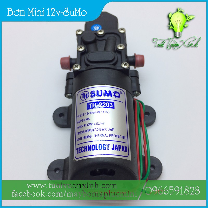 Combo 5 Máy Bơm Mini 12V SuMo