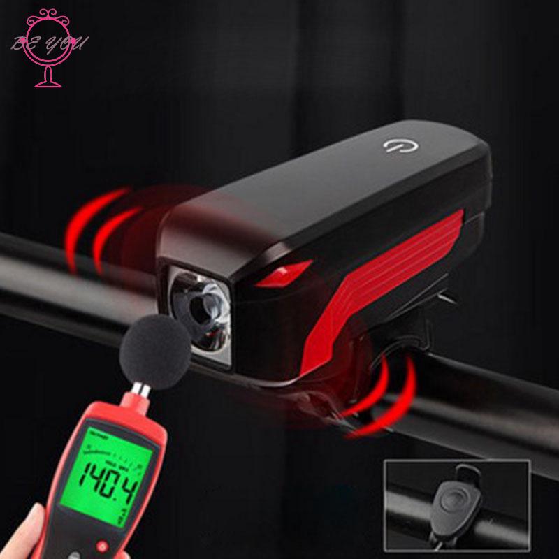 Đèn Pha Kiêm Còi Xe Đạp Có Cổng Sạc Usb Đa Năng