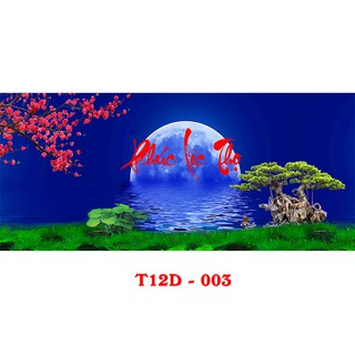 Tranh 3d hồ cá t12d-003 bể