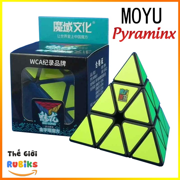 [Mã 12LSSALE giảm 100% đơn 50k] Rubik Pyraminx Stickerless MoYu MeiLong MFJS Pyramid Tam Giác