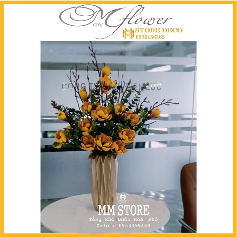 Bình hoa composite hình trụ , bình cắm hoa deco , lọ cắm hoa trang trí nhà cửa
