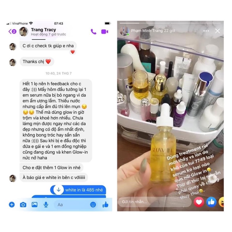 GLOW-IN Purebeauty Phiên bản 2021❤️Serum gốc nước❤️dưỡng ẩm, căng bóng, sáng da | BigBuy360 - bigbuy360.vn