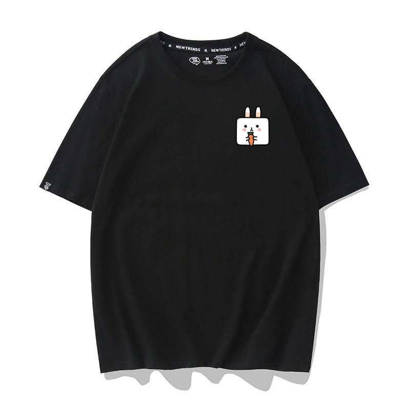 Áo Thun Thỏ Trắng Cà Rốt Mini Nam Nữ Unisex