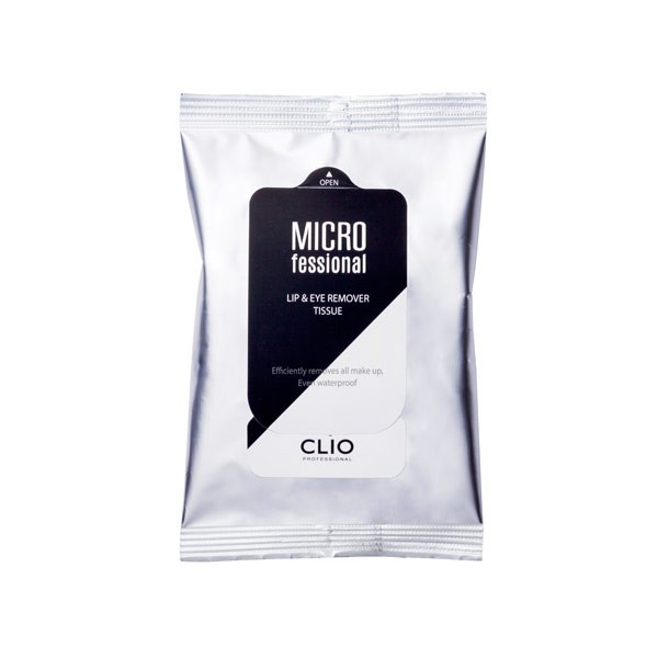 Tẩy Trang Mắt Và Môi Clio Micro-Fessional Lip &amp; Eye Remover Tissue 30pcs(12/2022)