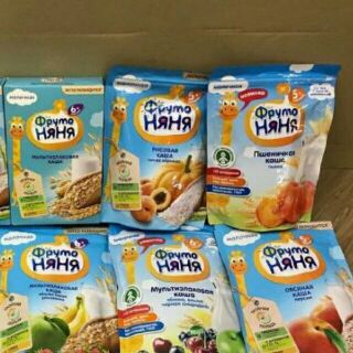 Bột  ăn dặm  fruto Nga  đủ vị  đate  mới  nhất