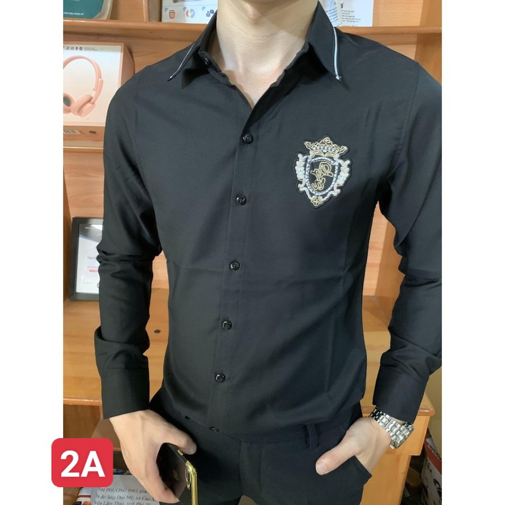 [Mã FAMAYMA2 giảm 10K đơn 50K] Áo sơ mi nam cao cấp vải lụa Kate mịn <3 | BigBuy360 - bigbuy360.vn