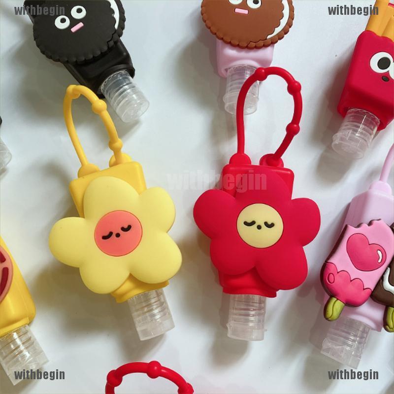 (Hàng Mới Về) Bình Đựng Nước Rửa Tay Bằng Silicone Hình Hoạt Hình Dễ Thương