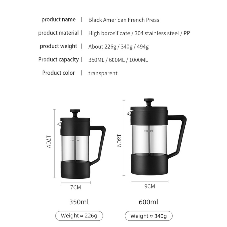Bincoo Bình Pha Cà Phê Phong Cách Pháp Tiện Dụng Cho Gia Đình