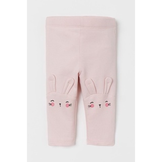 Quần legging hồng họa tiết thỏ HM Auth