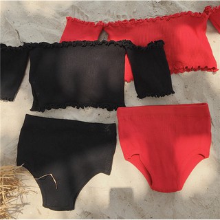 bikini trễ vai len hàn quốc mẫu 2