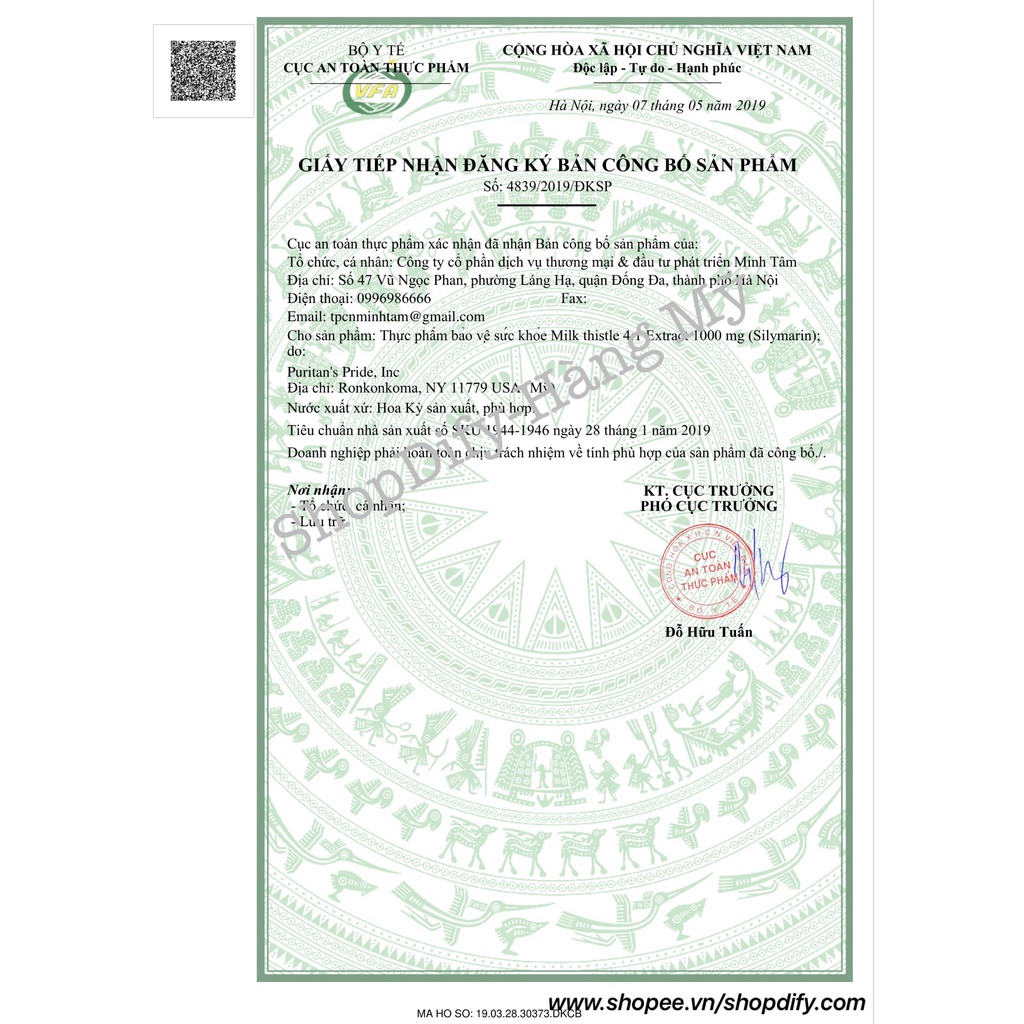 Viên uống Cao kế sữa bổ gan, thải độc gan Puritan's Pride Milk Thistle Extract 1000mg Silymarin 90v 180 viên của Mỹ