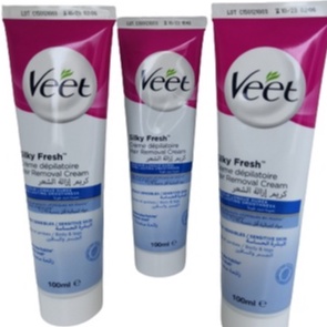 Kem tẩy lông VEET SILK &amp; FRESH TECHNOLOGY da thường và nhạy cảm