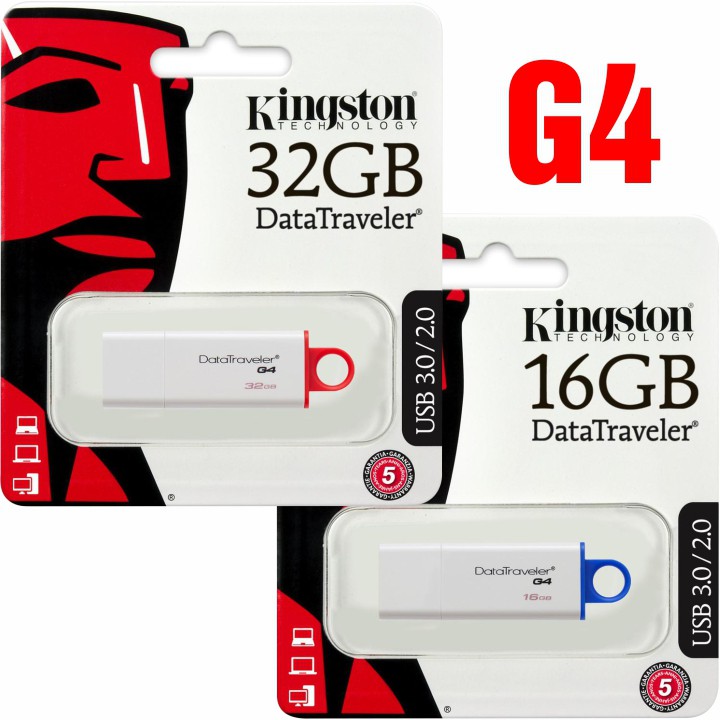 [Mã ELFLASH5 giảm 20K đơn 50K] USB 3.0 Kingston DataTraveler G4 – Dung lượng 32GB/16GB – CHÍNH HÃNG – Bảo hành 5 năm | BigBuy360 - bigbuy360.vn