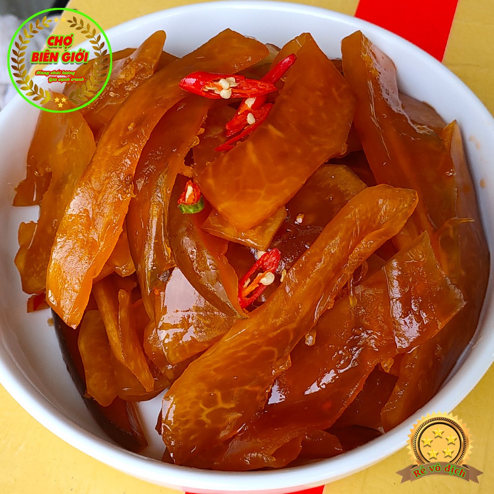 Mắm Đu Đủ Miếng Châu Đốc Chưa Trộn Gia Vị Thơm Ngon Hủ 500gr