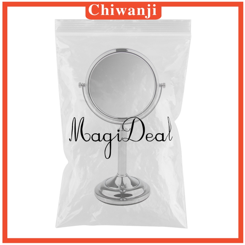 [CHIWANJI] 2xFree Standing Vanity Dual Side Bathroom Make Up Mirror 3x Magnification