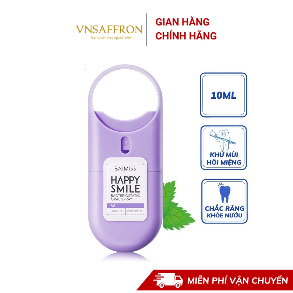 Chai xịt miệng baimiss 10ml giúp thơm miệng - ảnh sản phẩm 1