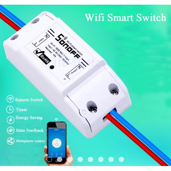 Công Tắc Chuyển Đổi Mini Sonoff Kết Nối Wifi