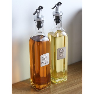 Chai thủy tinh đựng dầu ăn , gia vị lỏng nhà bếp