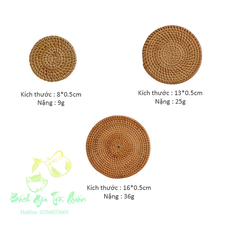 💎 SALE 💎Các Mẫu Đế Mây Tre Đan Kê Lót Ấm Trà Và Chén Trà Nhiều Kích Thước