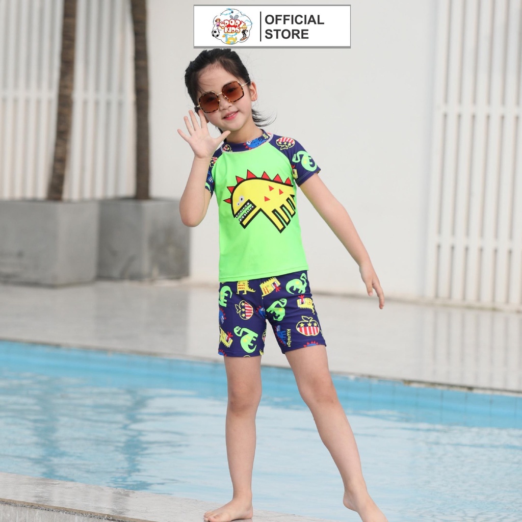 Đồ Bơi Liền Thân Sportkids Cho Bé Gái 5-10 tuổi họa tiết hoạt hình đáng yêu nhiều màu