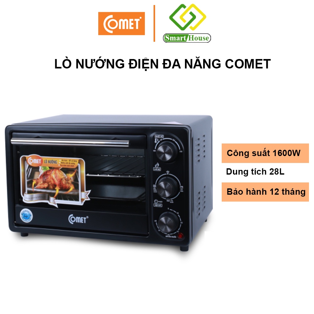 Lò nướng điện đa năng 28L Comet CM6518