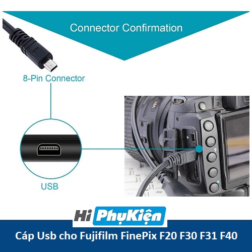 Cáp USB truyền dữ liệu cho máy ảnh Fujifilm FinePix F20 F30 F31 F31FD F40 F40FD F45FD