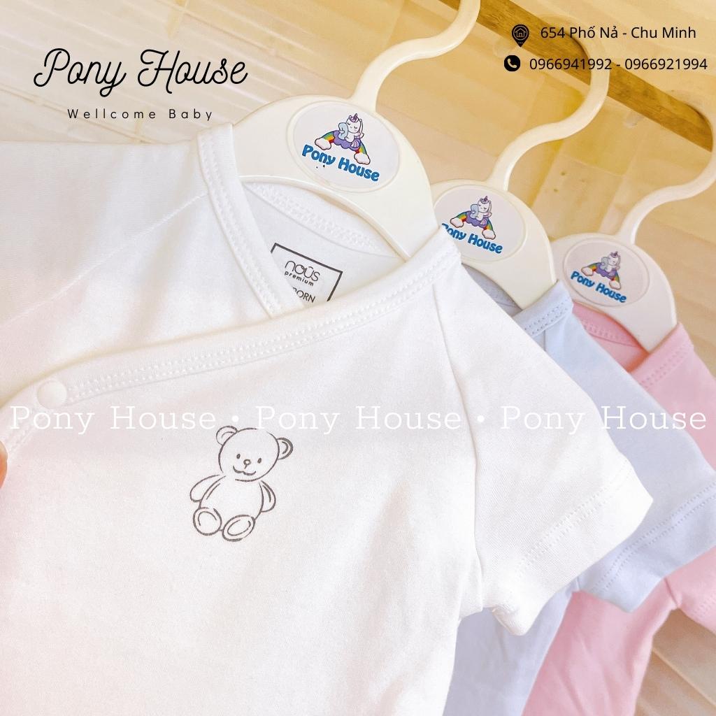 Body Chip Cộc Tay Nous Cài Lệch - Bodysuit Nous Premium Dòng Sản Phẩm Cao Cấp - Cho Bé Sơ Sinh Đến 3-6 Tháng Tuổi
