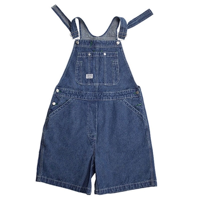 Quần yếm denim ống rộng phong cách Hàn Quốc cho nữ