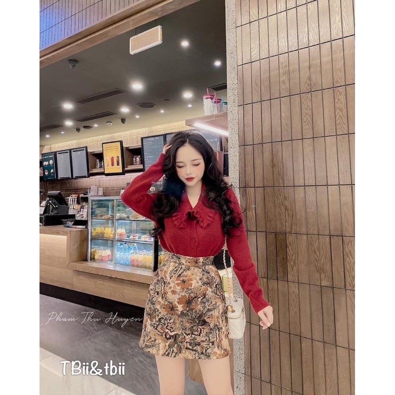 [Mã WASTGO hoàn 10% xu đơn 99k] Chân váy da lộn dáng A có lót quần, Chân váy da lộn cạp cao CV1551 - NhiNhi Shop | BigBuy360 - bigbuy360.vn