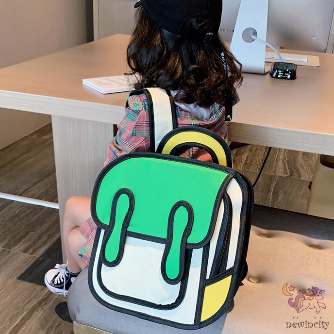 Ba lô in họa tiết hoạt hình 3D dành cho học sinh