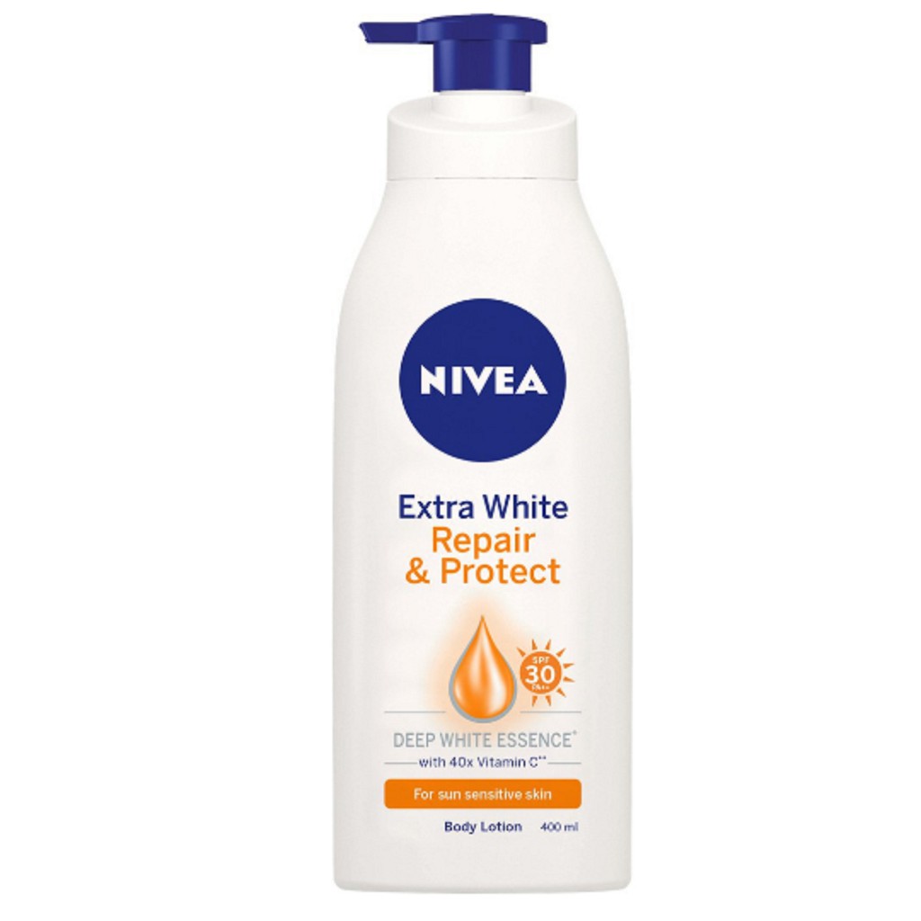 Sữa dưỡng thể dưỡng trắng Nivea giúp phục hồi & chống nắng (350ml)