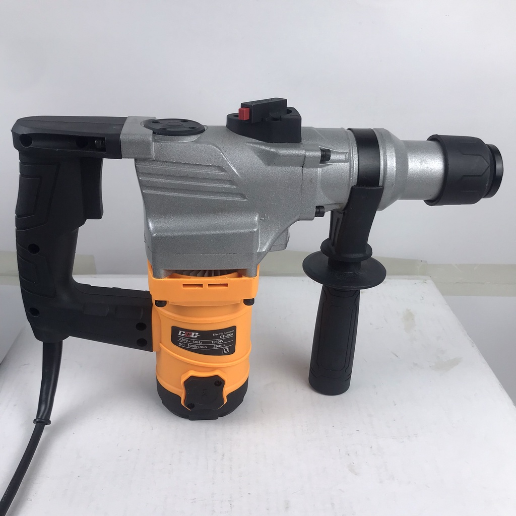 Máy khoan đục bê tông 2 chức năng 2926, công suất lớn 1250w, lõi đồng 100%, tặng kèm 3 mũi khoan 2 mũi đục