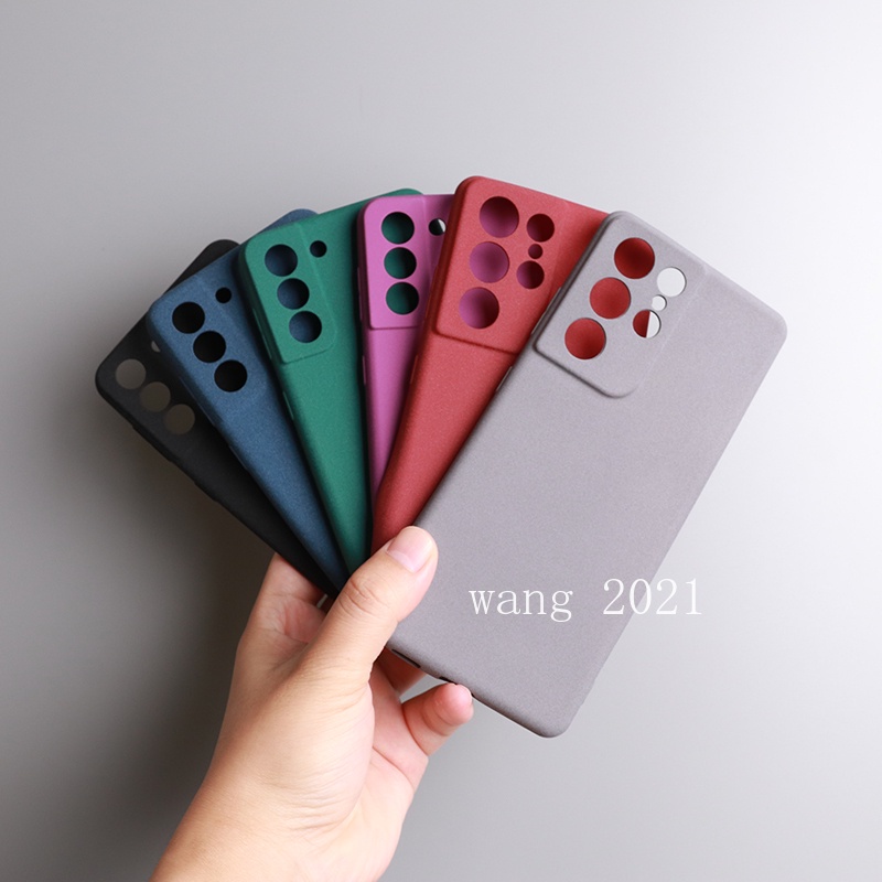 Ốp Điện Thoại Silicon Mềm Nhiều Màu Sắc Bảo Vệ Ống Kính Máy Ảnh Cho Samsung Galaxy S22 S21 FE 5G + Ultra 5G
