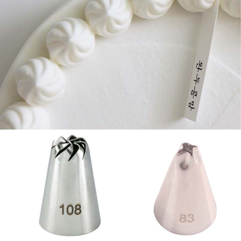 #108 #108e #83 Vòi Phun Kem Trang Trí Bánh Bằng Thép Không Gỉ