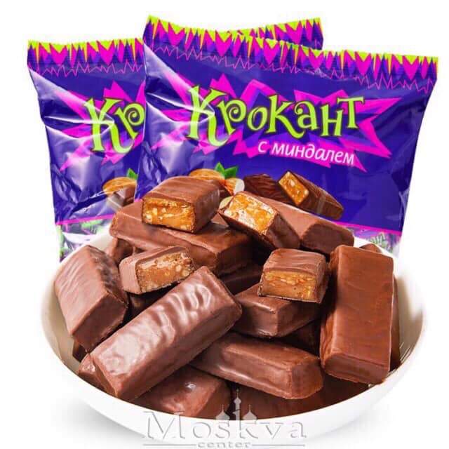 Kẹo Tím Krokant Socola Hạnh Nhân Nga