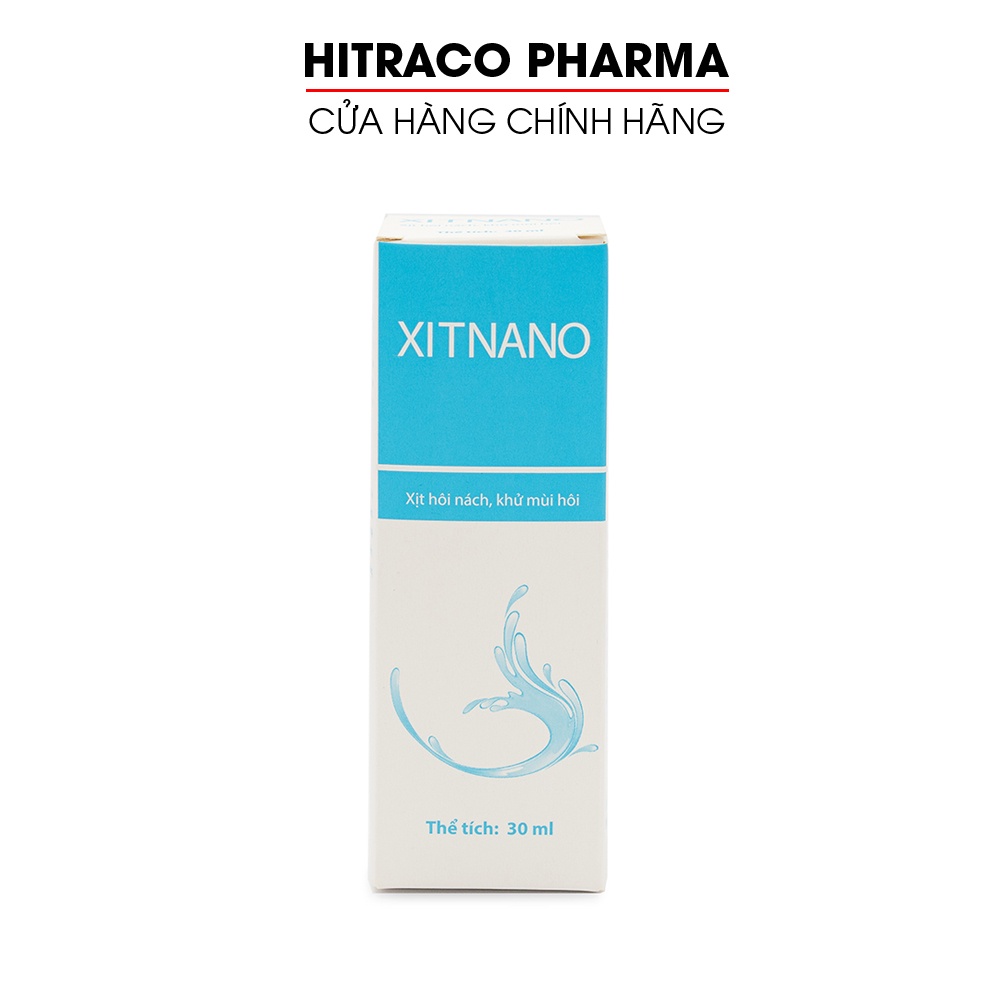 Xịt hôi nách, khử mùi hôi cơ thể, hôi chân XITNANO - Chai 30ml [XITNANO]