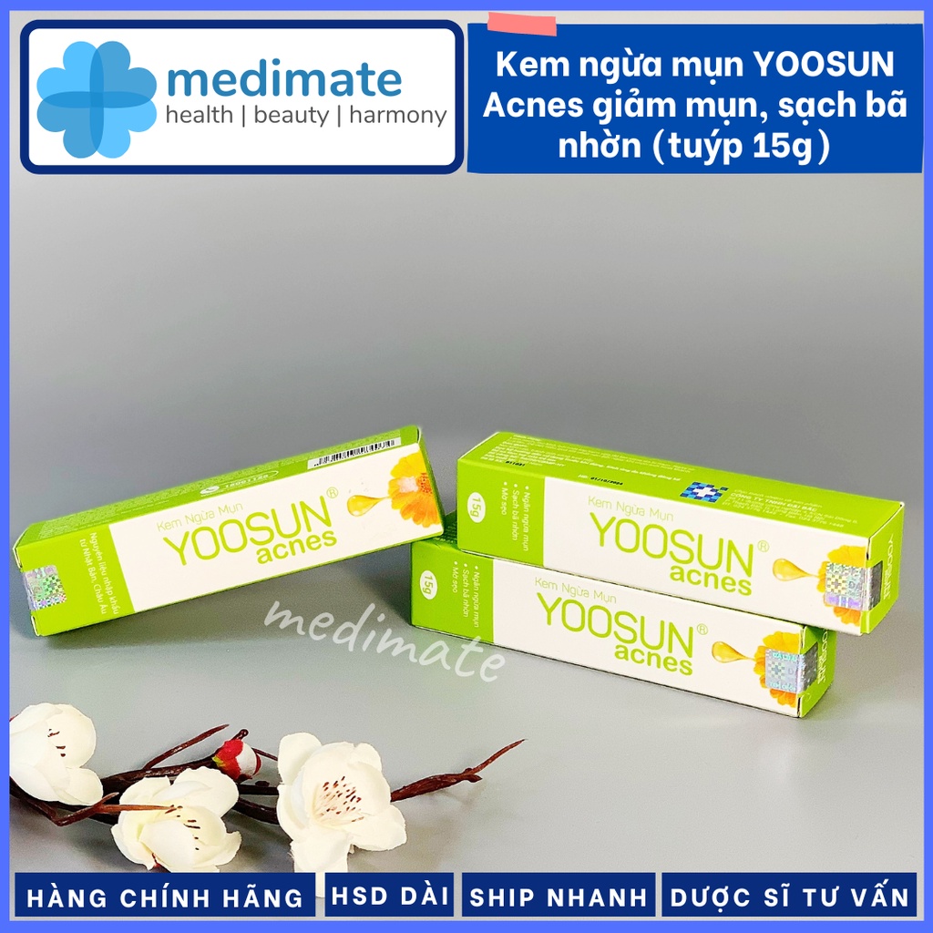 Kem ngừa mụn YOOSUN Acnes giảm mụn, sạch bã nhờn, mờ sẹo (Tuýp 15g)