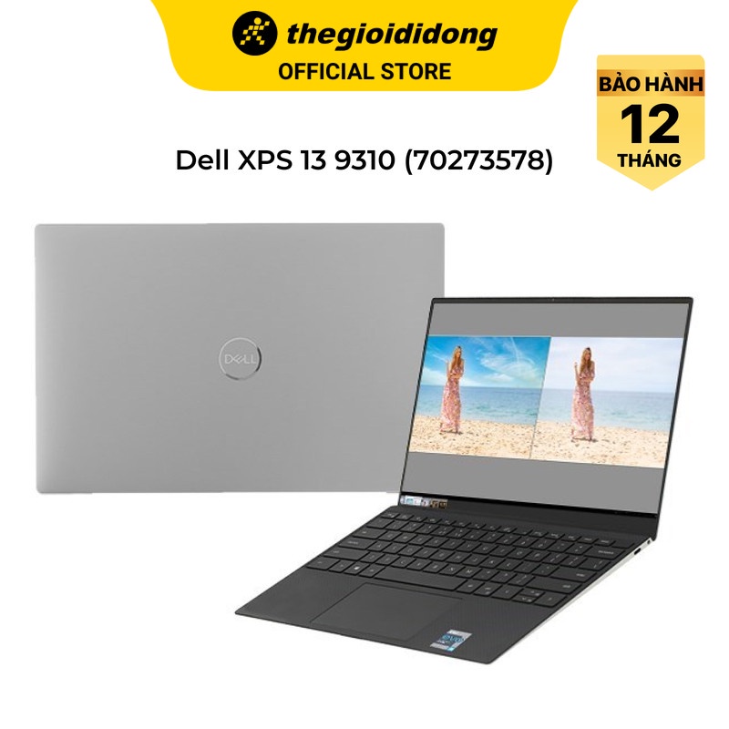 Laptop Dell XPS 13 9310 i5 1135G7/8GB/512GB/13.4"F/Cáp/OfficeHS/Win11//Bạc - Hàng chính hãng