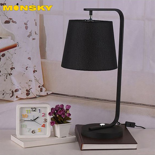 Đèn ngủ để bàn MONSKY vintage trang trí phòng ngủ, để Tab đầu giường vô cùng tiện dụng và đẹp mắt (đã bao gồm bóng LED)