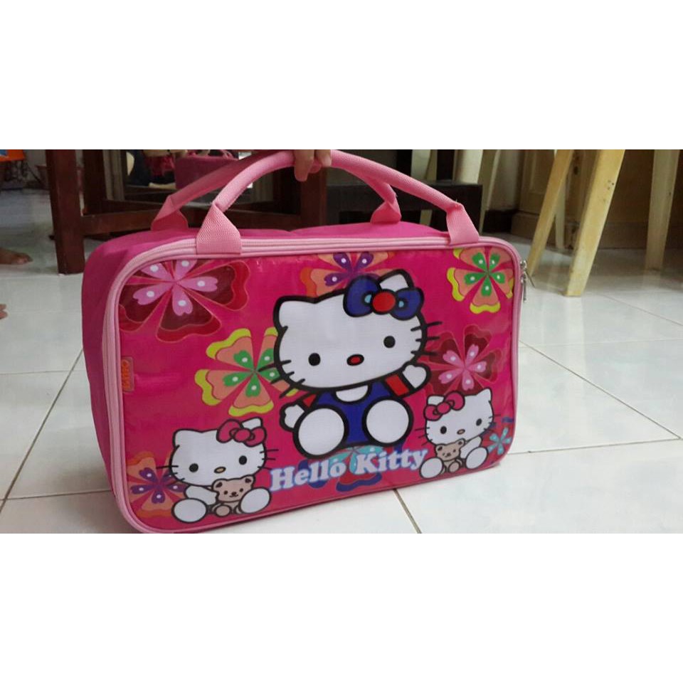 Túi Đựng Hành Lý Du Lịch Hình Hello Kitty Dễ Thương Xinh Xắn