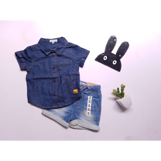Aoa sơ mi denim VERTBAUDET