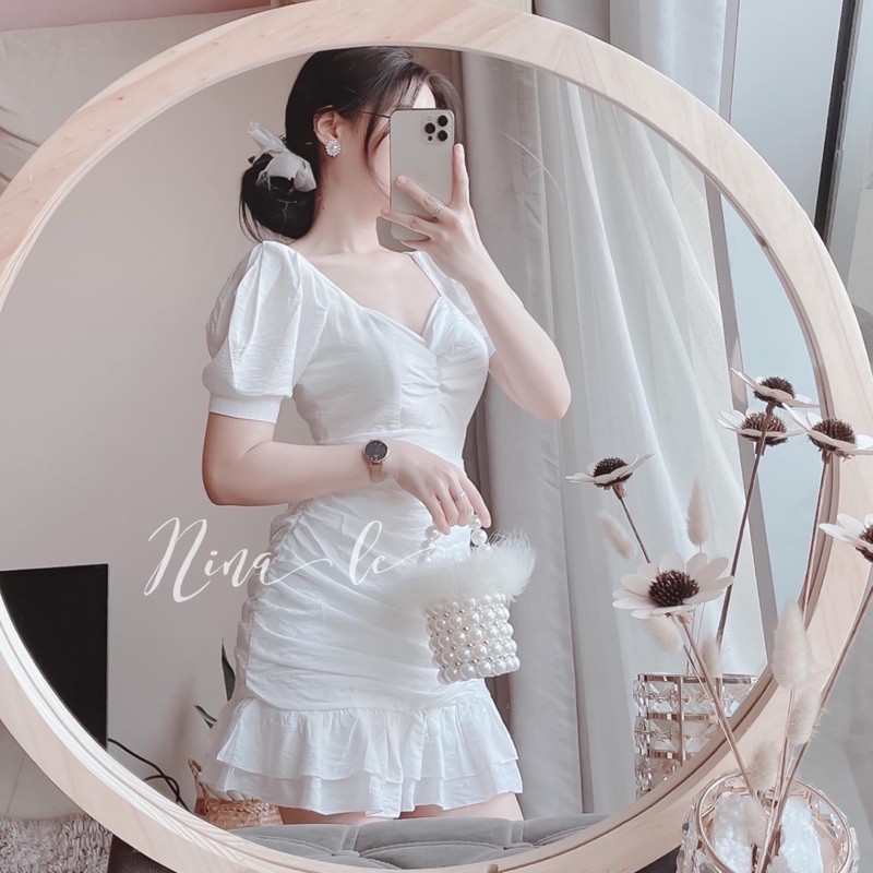 [Mã SKAMA06 giảm 8% tối đa 50K đơn 250K] váy body đũi cổ v đuôi cá | BigBuy360 - bigbuy360.vn