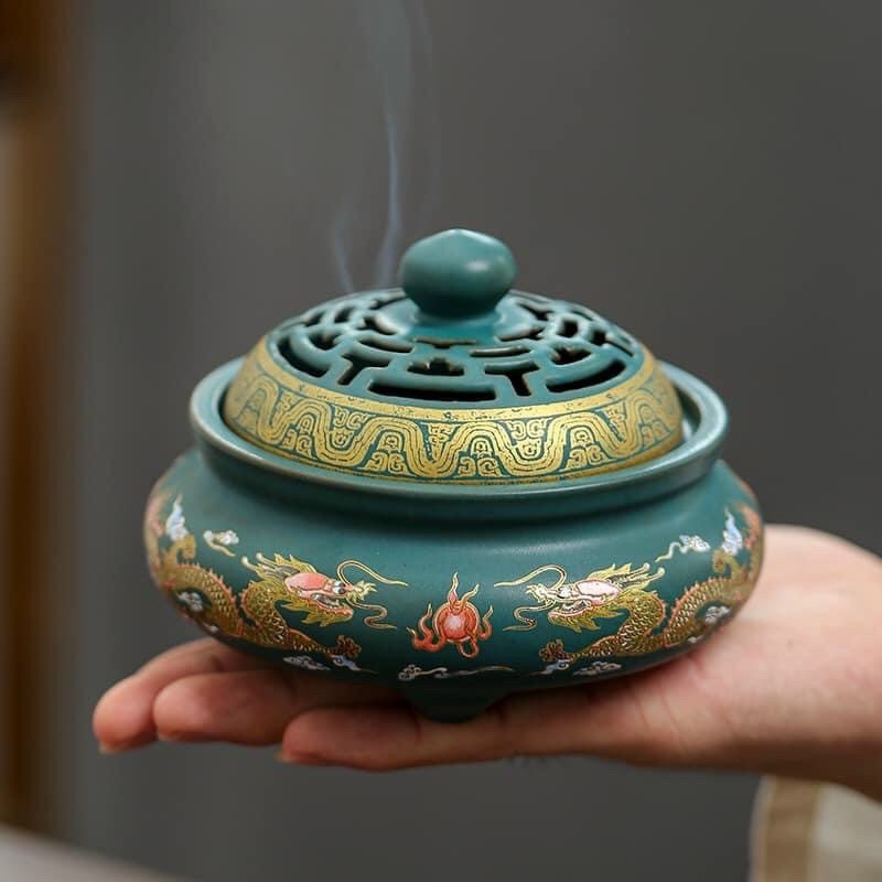 Lư Gốm Xông Trầm-Lư Hương Gốm Cao Cấp